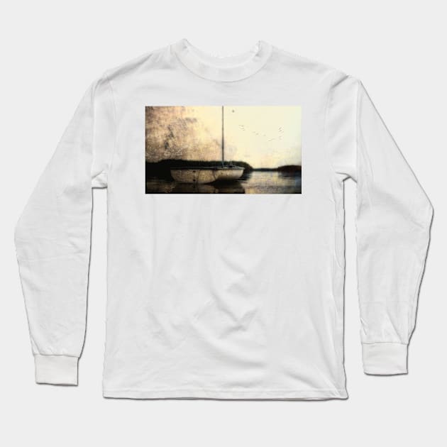 Serenity On The Water Long Sleeve T-Shirt by JimDeFazioPhotography